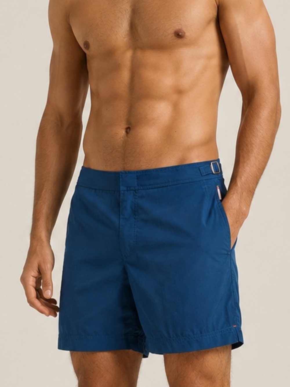 ORLEBAR BROWN Bulldog Dark Aquamarine Tailored Swim Trunks Shorts Size 36